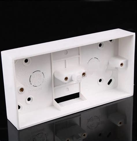 surface mounted double socket box